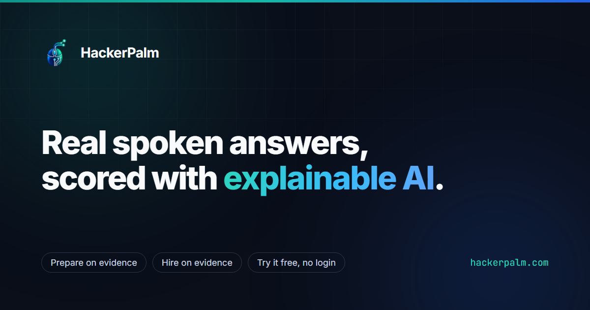 AI tool that scores technical interview answers logo